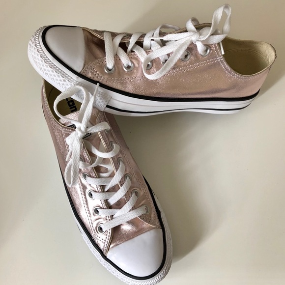 womens rose gold converse